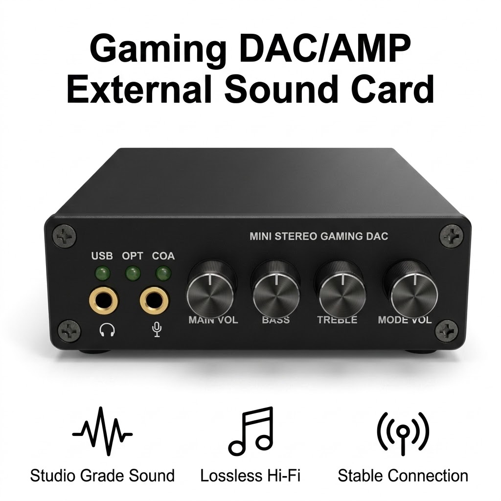 Pc Gaming Ps5 - Mini Gaming DAC Wzmacniacz Słuchawkowy Zewnętrzna