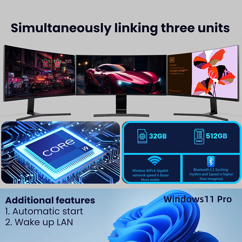 MINI PC Windows 11 Pro Core I9 – Pc Gaming Ram 32Gb recenzja i cena